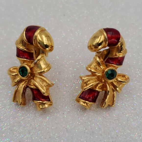 Avon Jewelry Avon Christmas Candy Cane Earrings Poshmark